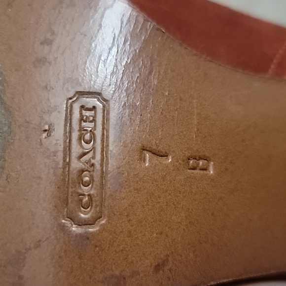 Coach "Coty" suede boots size 7 EUC - Picture 6 of 6